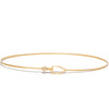 <!--BR490-->teardrop bangle bracelet with diamond