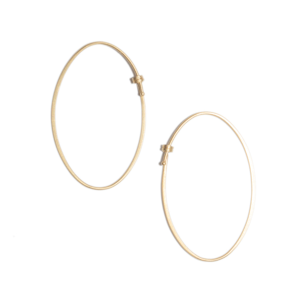 <!--ER614-->small oval dainty hoop earrings