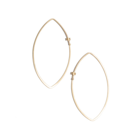 <!--ER617-->small marquis dainty hoop earrings