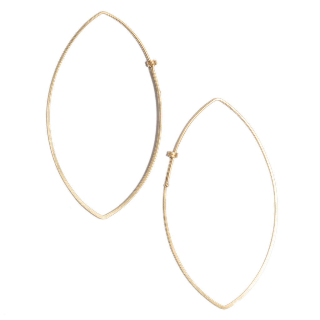 <!--ER616-->marquis dainty hoop earrings