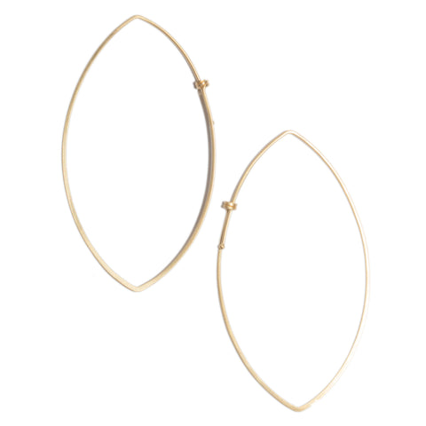 <!--ER616-->SALE - marquis dainty hoop earrings