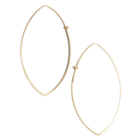 <!--ER616-->marquis dainty hoop earrings