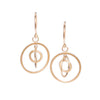 <!--ER875-->SALE -round galaxy hanging earrings