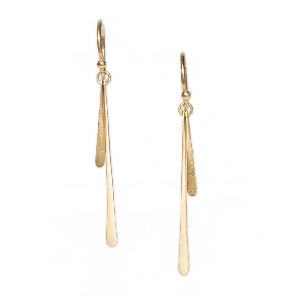 <!--ER623-->double fringe drop earrings