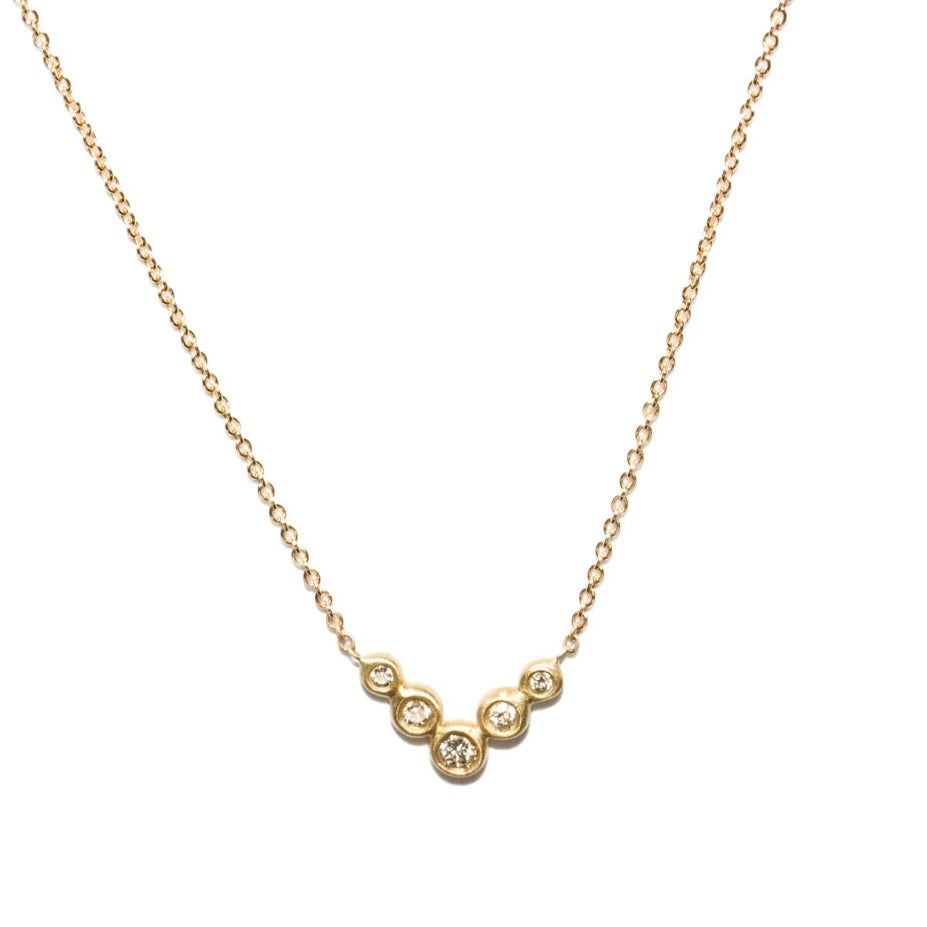 <!--NK866dia-->lovebird flock diamond necklace