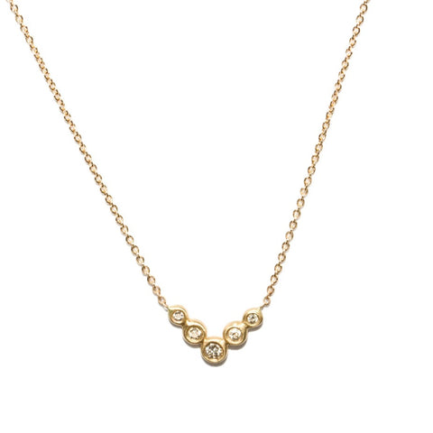<!--NK866dia-->lovebird flock diamond necklace