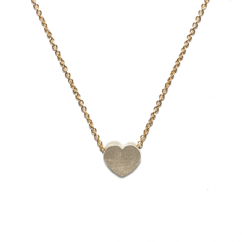<!--NK168-->heart button necklace