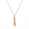 <!--NK713-->triple fringe necklace