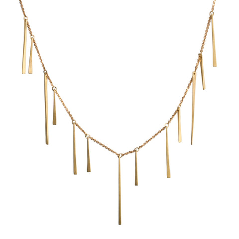 <!--NK906-->SALE - slinky gold shards deluxe necklace