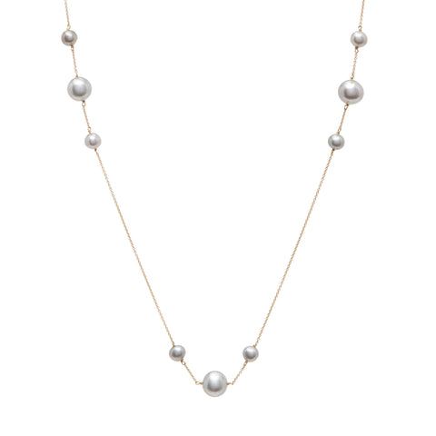 <!--NK1000--> long grand linear pearl necklace
