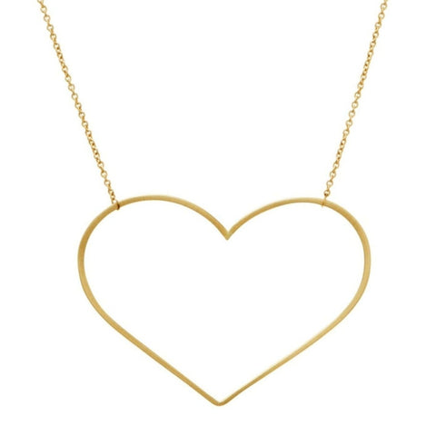<!--NK1008-->mega heart necklace