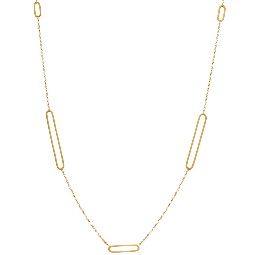 <!--NK1011-->ovalong stations necklace