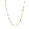 <!--NK1012-->ovalong chain necklace