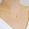 pearl sparkler drop necklace