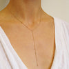itty bitty plunge necklace
