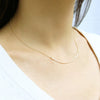 horizontal fringe necklace