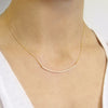 curved slinky bar necklace