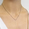 vertical slinky bar necklace