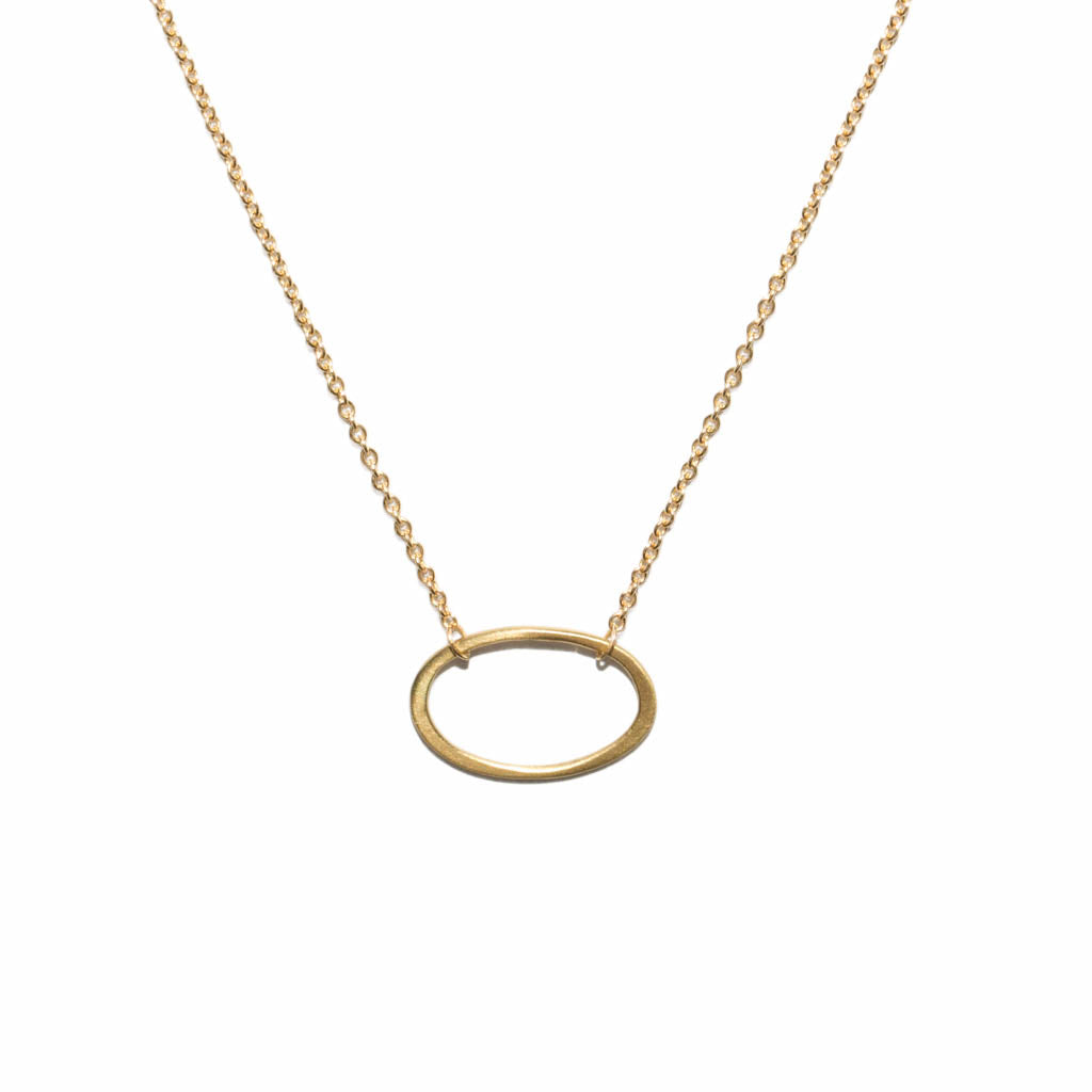<!--NK878-->mini oval necklace