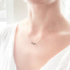 <!--NK911-->triple black diamond necklace