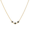 <!--NK911-->triple black diamond necklace