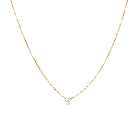 <!--NK912-->diamond briolette necklace