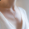 <!--NK914-->crescent moon necklace