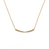 <!--NK951-->curved tubular mirror necklace