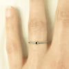 twist stacking ring with black diamond