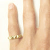 large studded wedding band