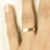 small square wedding band
