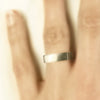 medium square wedding band