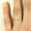 small chiseled wedding band