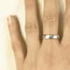 large chiseled wedding band