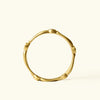 leaf eternity band with diamond