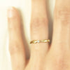leaf eternity band with diamond