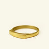 small bridge wedding band with engraving