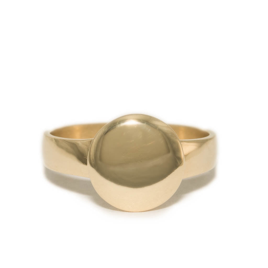 <!--RG744-->small round mirror ring