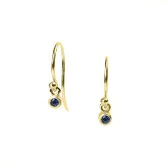 <!--ER603sapp-->dainty earrings with blue sapphire