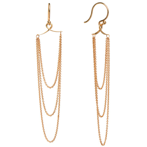 <!--ER917-->keyhole cascade earring