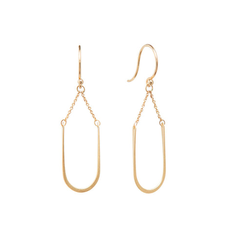 <!--ER937-->small modern arch earrings