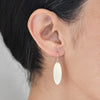 <!--ER990-->ovalong solid earrings