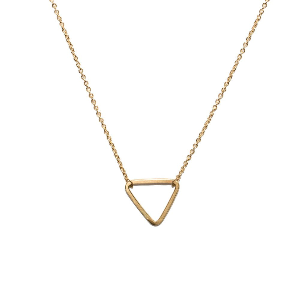 <!--NK882-->mini triangle necklace