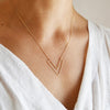 <!--NK989--> chevron necklace