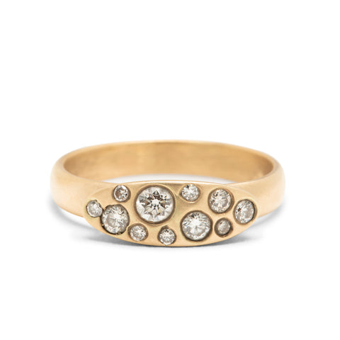 <!--RG735--> galaxy diamond engagement ring