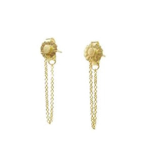 <!--ER745-->single diamond chain studs