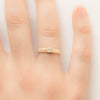 <!--RG692-->diamond ribbed engagement ring